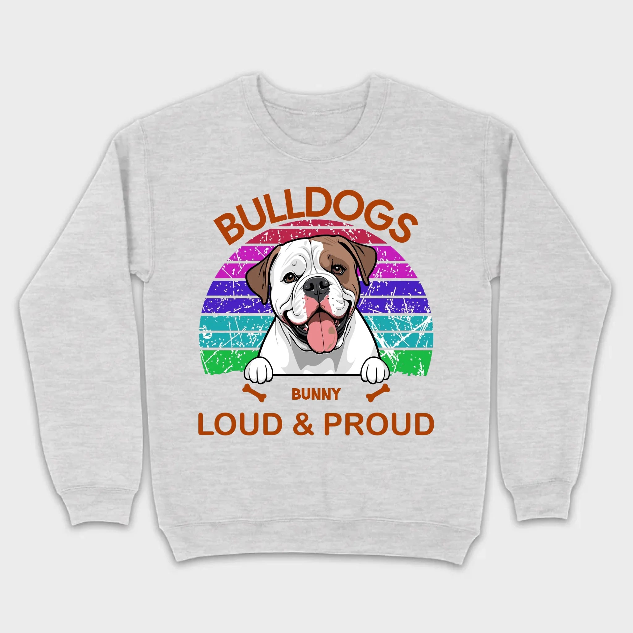Custom American Bulldog Hoodie - Loud & Proud Personalized Dog Lovers Gift - 89Prints