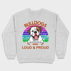 Custom American Bulldog Hoodie - Loud & Proud Personalized Dog Lovers Gift - 89Prints