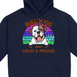Custom American Bulldog Hoodie - Loud & Proud Personalized Dog Lovers Gift - 89Prints
