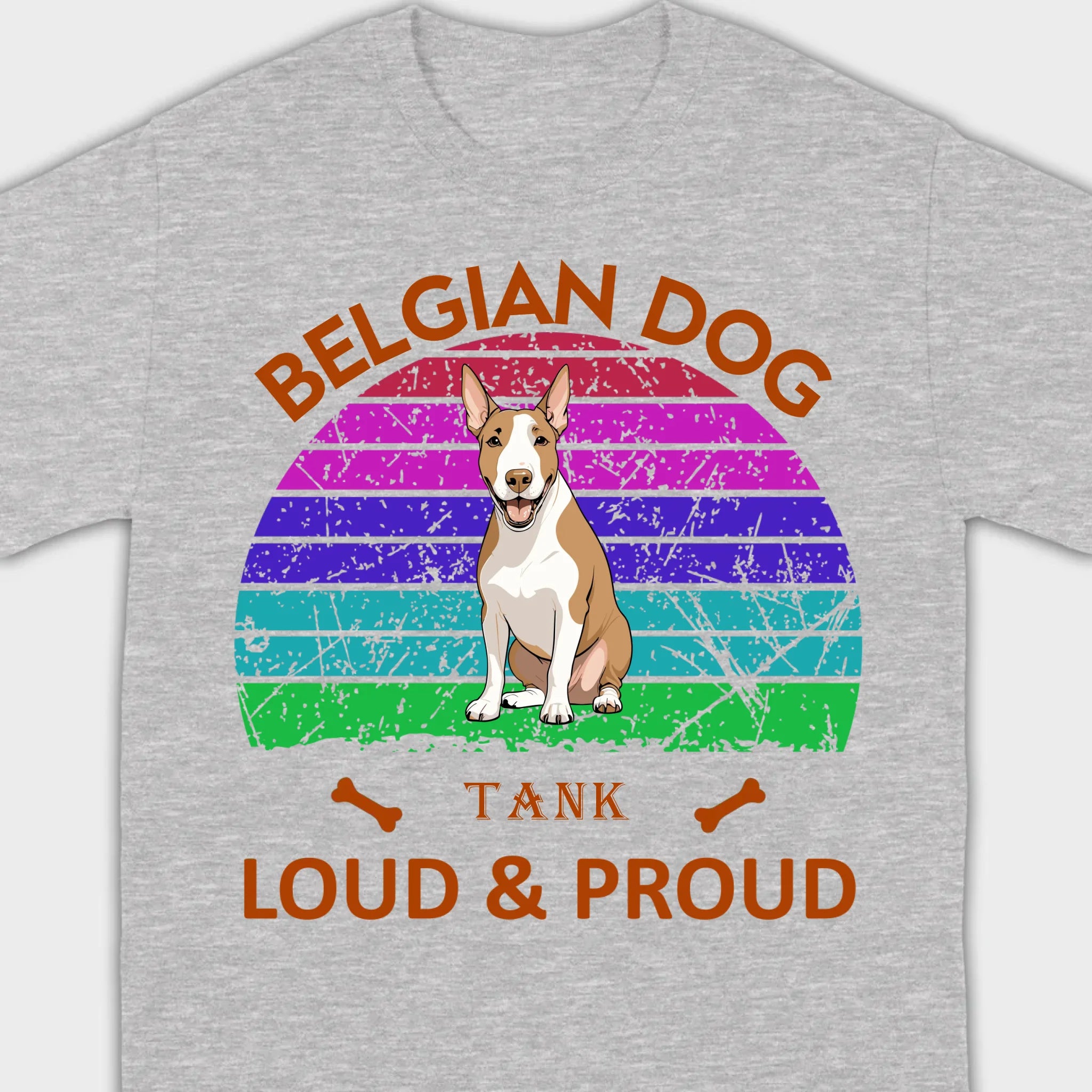 Custom Bull Terrier Basic Tee - Loud & Proud Personalized Dog Lovers Gift - 89Prints