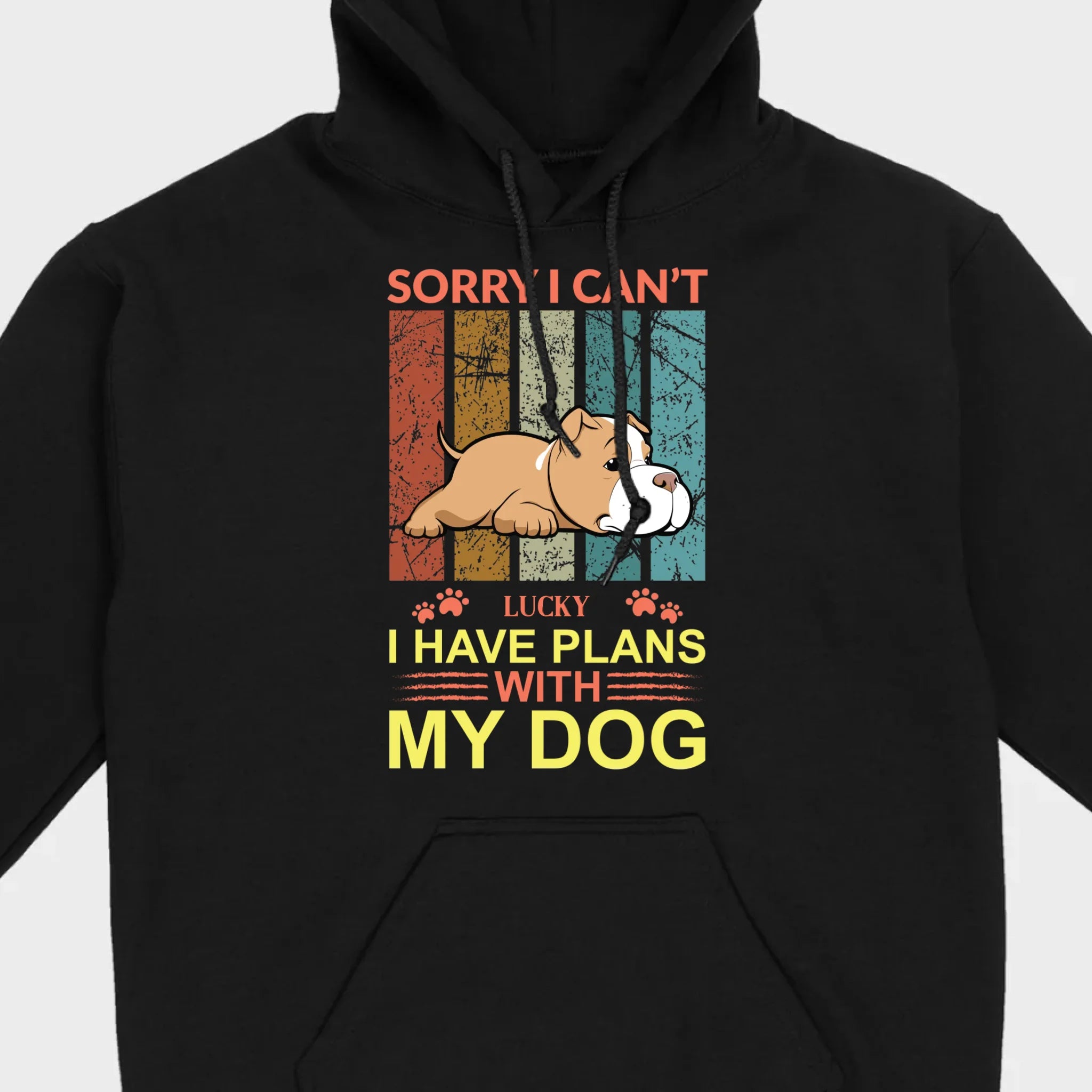 Custom Dog Basic Tee - Sorry I Can't, I Have Plans With My Dog Personalized - 89Prints