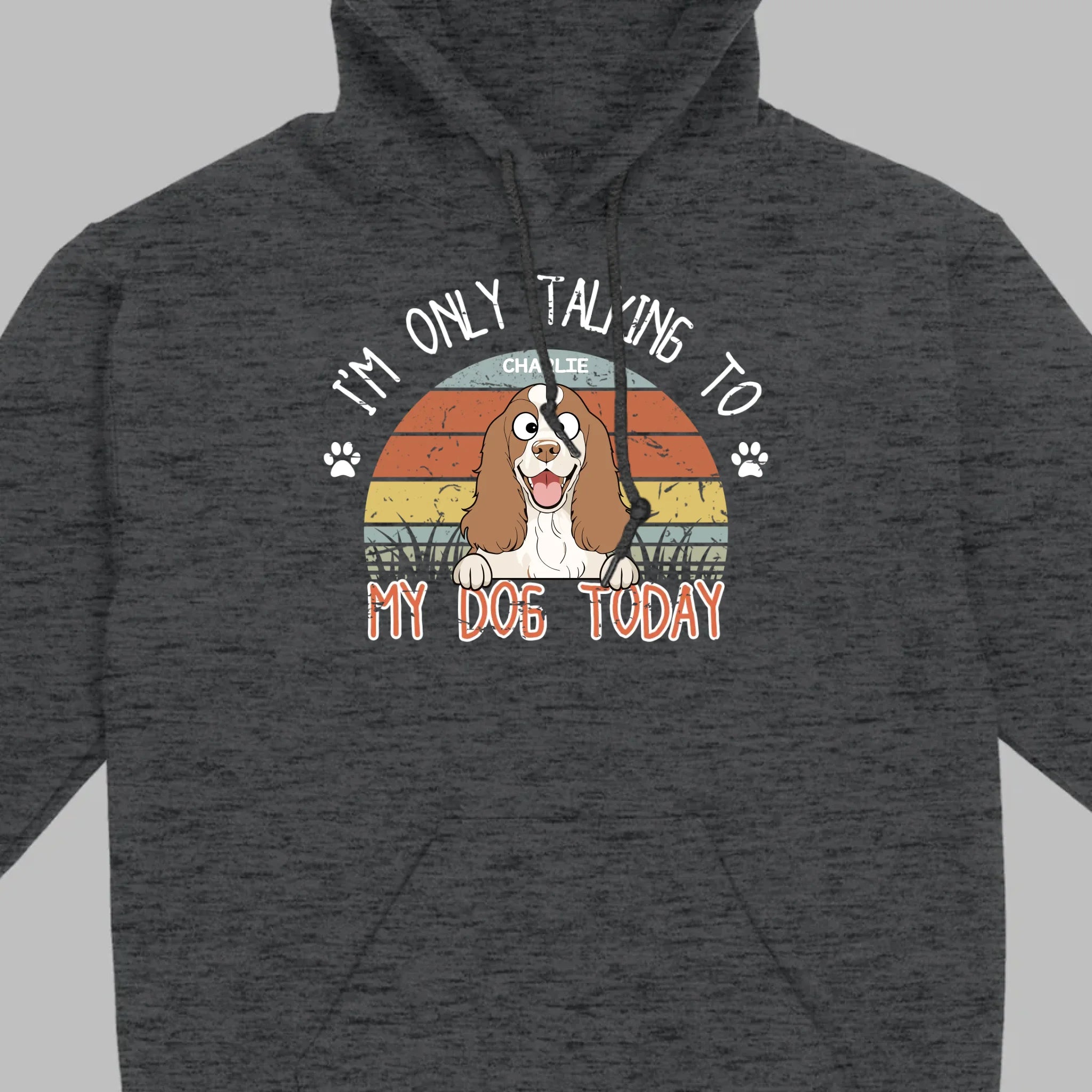 Custom American Cocker Spaniel T-Shirts - I’m Only Talking To My Dog Today Basic Tee - 89Prints