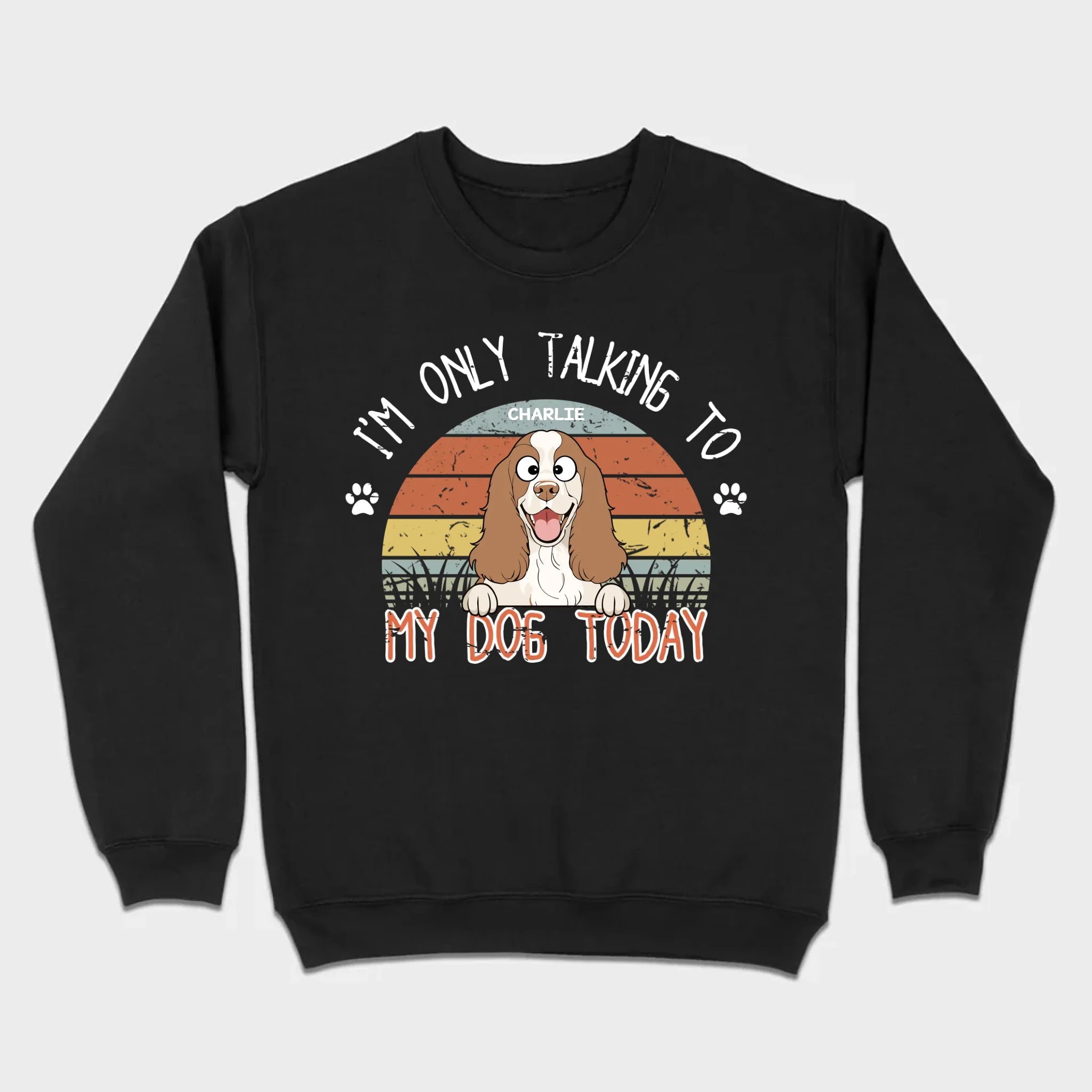 Custom American Cocker Spaniel T-Shirts - I’m Only Talking To My Dog Today Basic Tee - 89Prints
