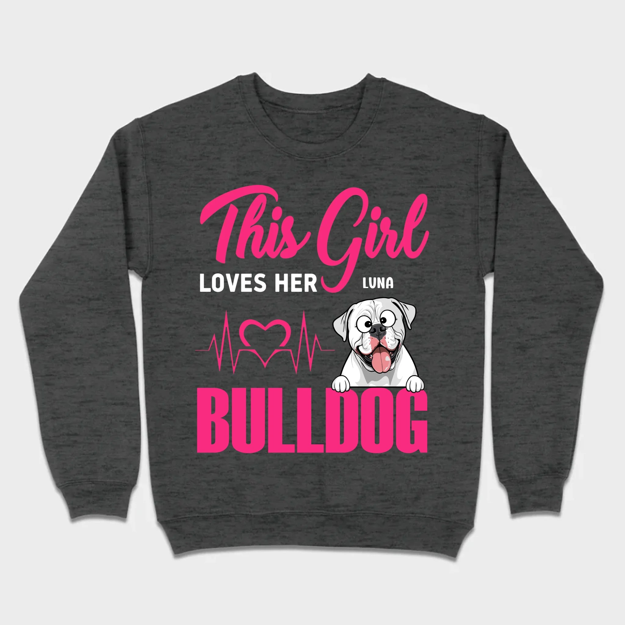 Personalized American Bulldog Basic Tee - Custom Pet Name T-Shirts 