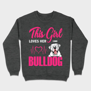 Personalized American Bulldog Basic Tee - Custom Pet Name T-Shirts 