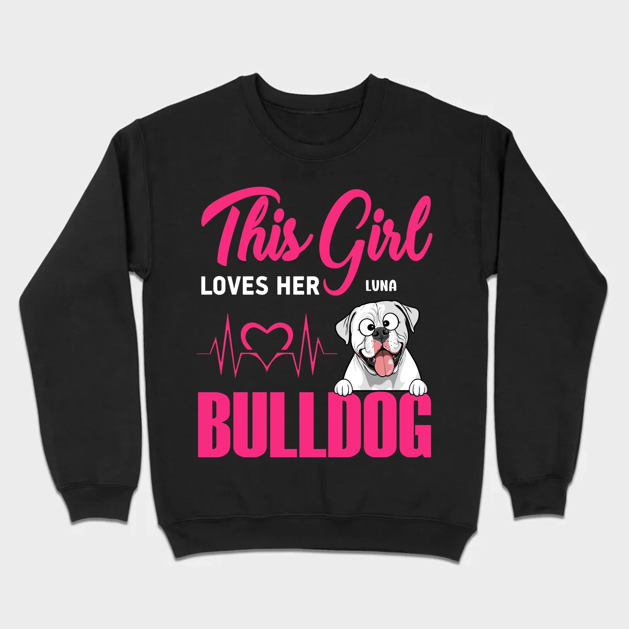 Personalized American Bulldog Basic Tee - Custom Pet Name T-Shirts 