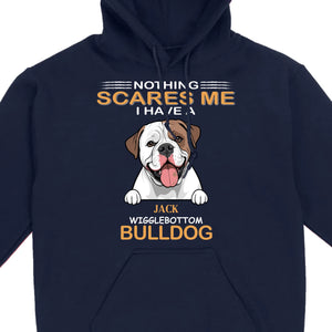 Custom American Bulldog Sweatshirt - Nothing Scares Me Personalized Name - 89Prints