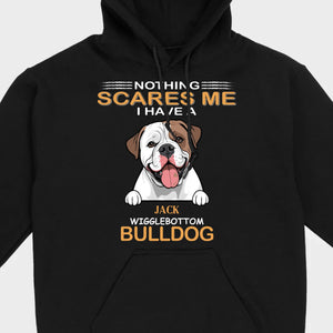 Custom American Bulldog Sweatshirt - Nothing Scares Me Personalized Name - 89Prints