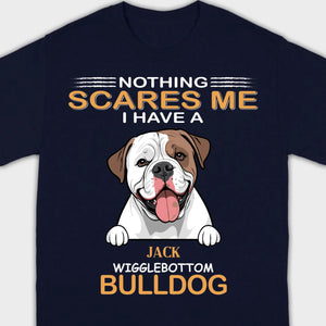 Custom American Bulldog Sweatshirt - Nothing Scares Me Personalized Name - 89Prints
