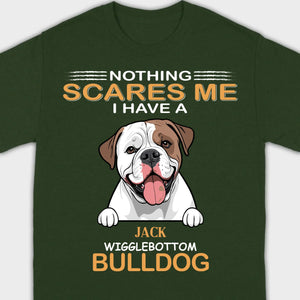 Custom American Bulldog Sweatshirt - Nothing Scares Me Personalized Name - 89Prints