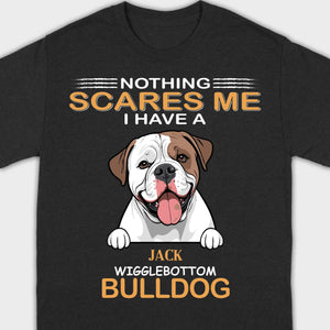 Custom American Bulldog Sweatshirt - Nothing Scares Me Personalized Name - 89Prints