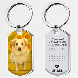 Custom Dog Memorial Keychain – Personalized Photo & Engraved Keepsake - 89Prints