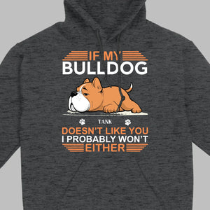 Personalized American Bulldog Sweatshirt - If My Dog Doesn't Like You - 89Prints