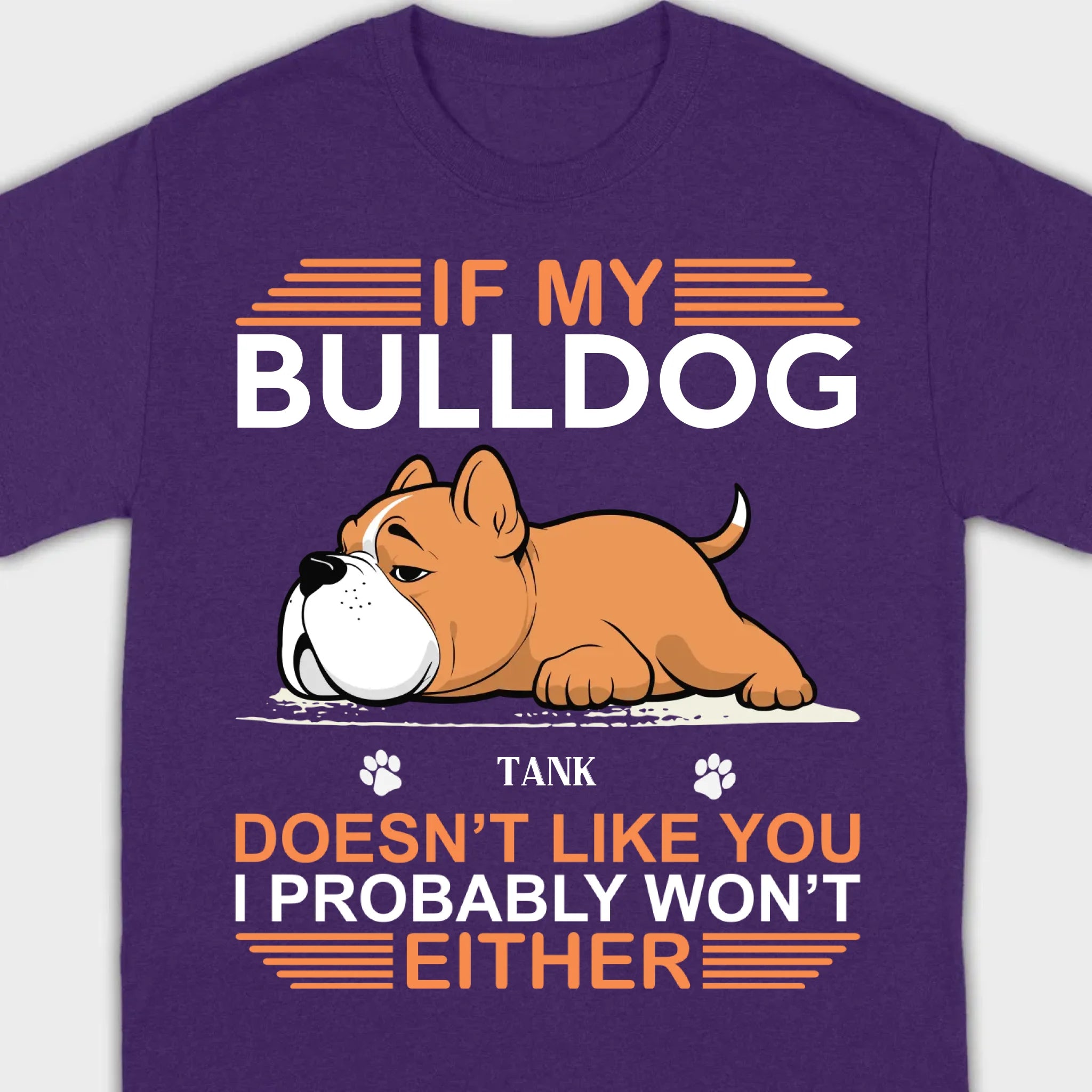 Personalized American Bulldog Sweatshirt - If My Dog Doesn't Like You - 89Prints