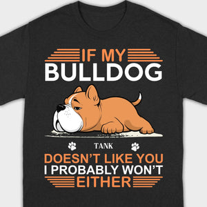 Personalized American Bulldog Sweatshirt - If My Dog Doesn't Like You - 89Prints