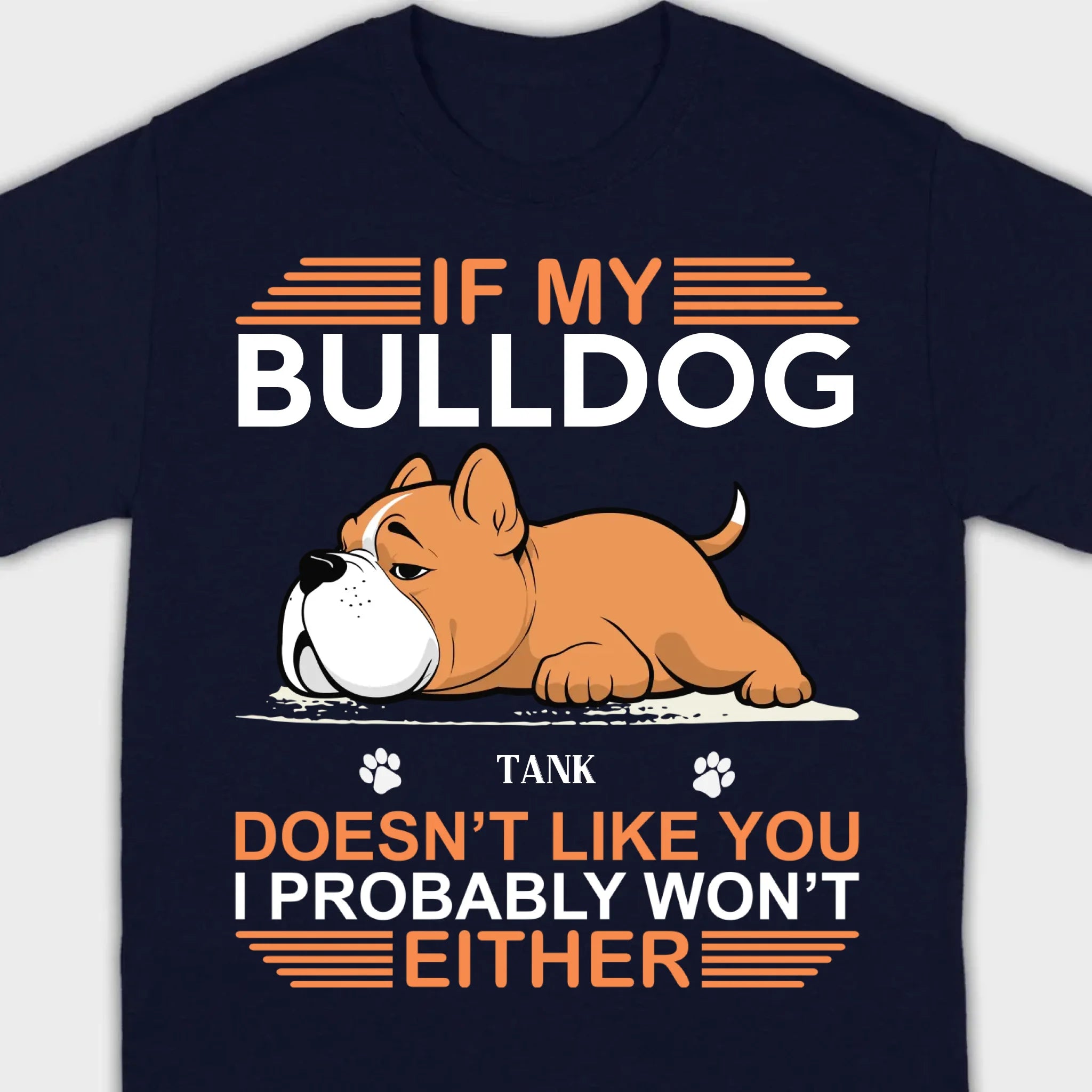 Personalized American Bulldog Sweatshirt - If My Dog Doesn't Like You - 89Prints