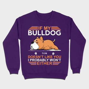 Personalized American Bulldog Sweatshirt - If My Dog Doesn't Like You - 89Prints