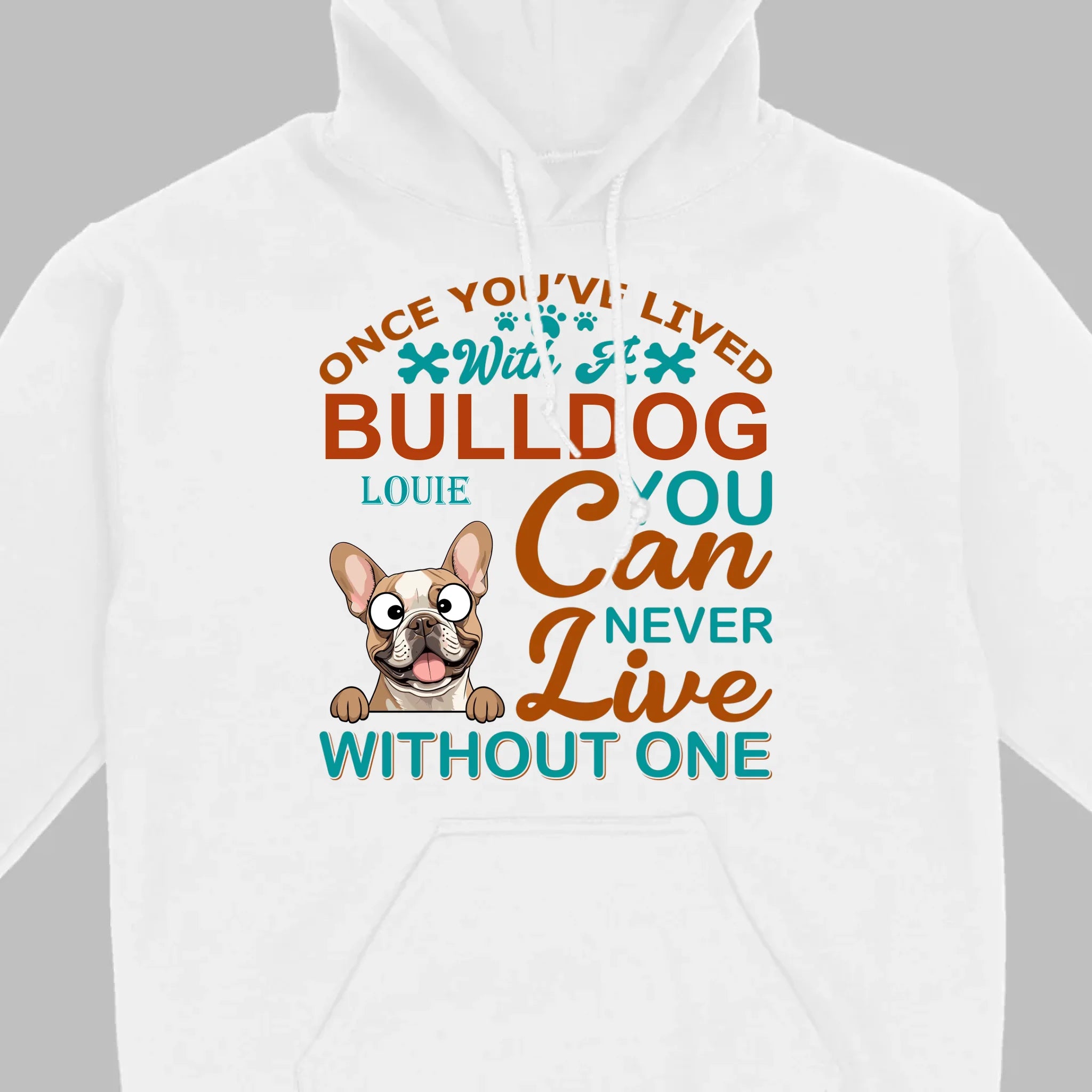 Custom French Bulldog T-Shirts - Once You’ve Lived With A Bulldog Personalized Basic Tee - 89Prints