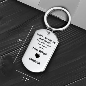 Personalized Dog Memorial Keychain – Custom Pet Photo & Name Remembrance Gift - 89Prints