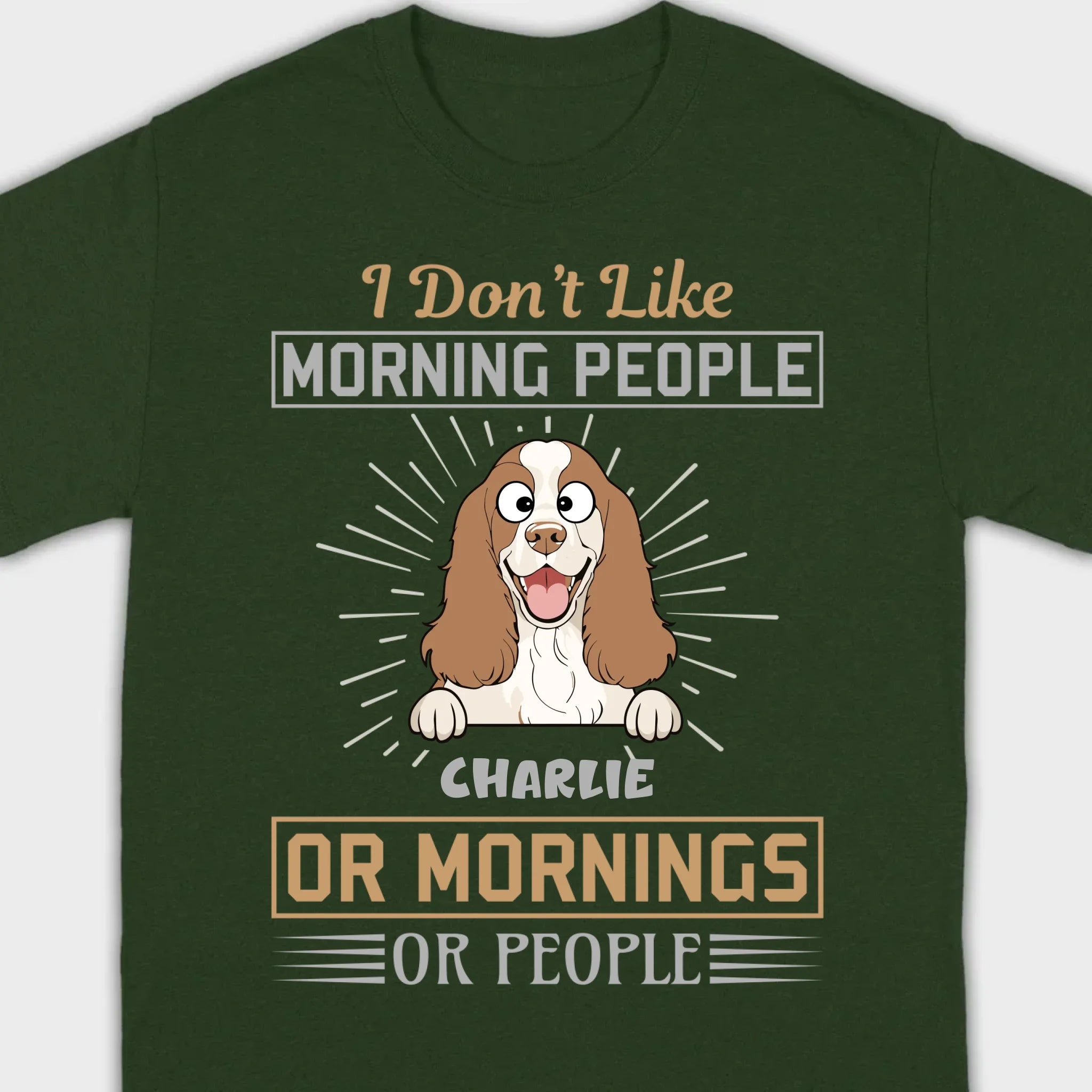 Personalized American Cocker Spaniel Basic Tee With 