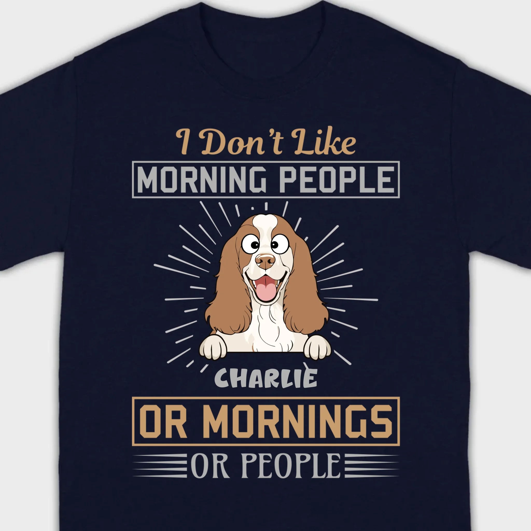 Personalized American Cocker Spaniel Basic Tee With 