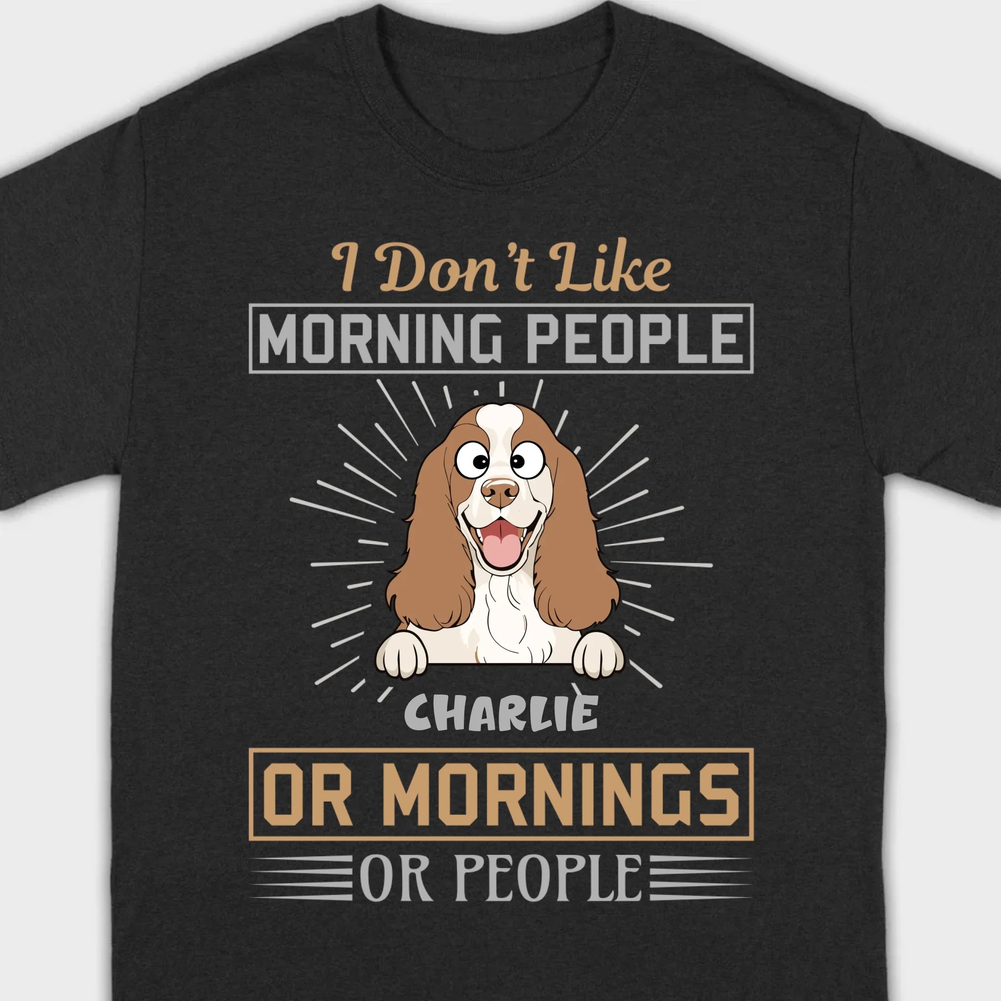 Personalized American Cocker Spaniel Basic Tee With 