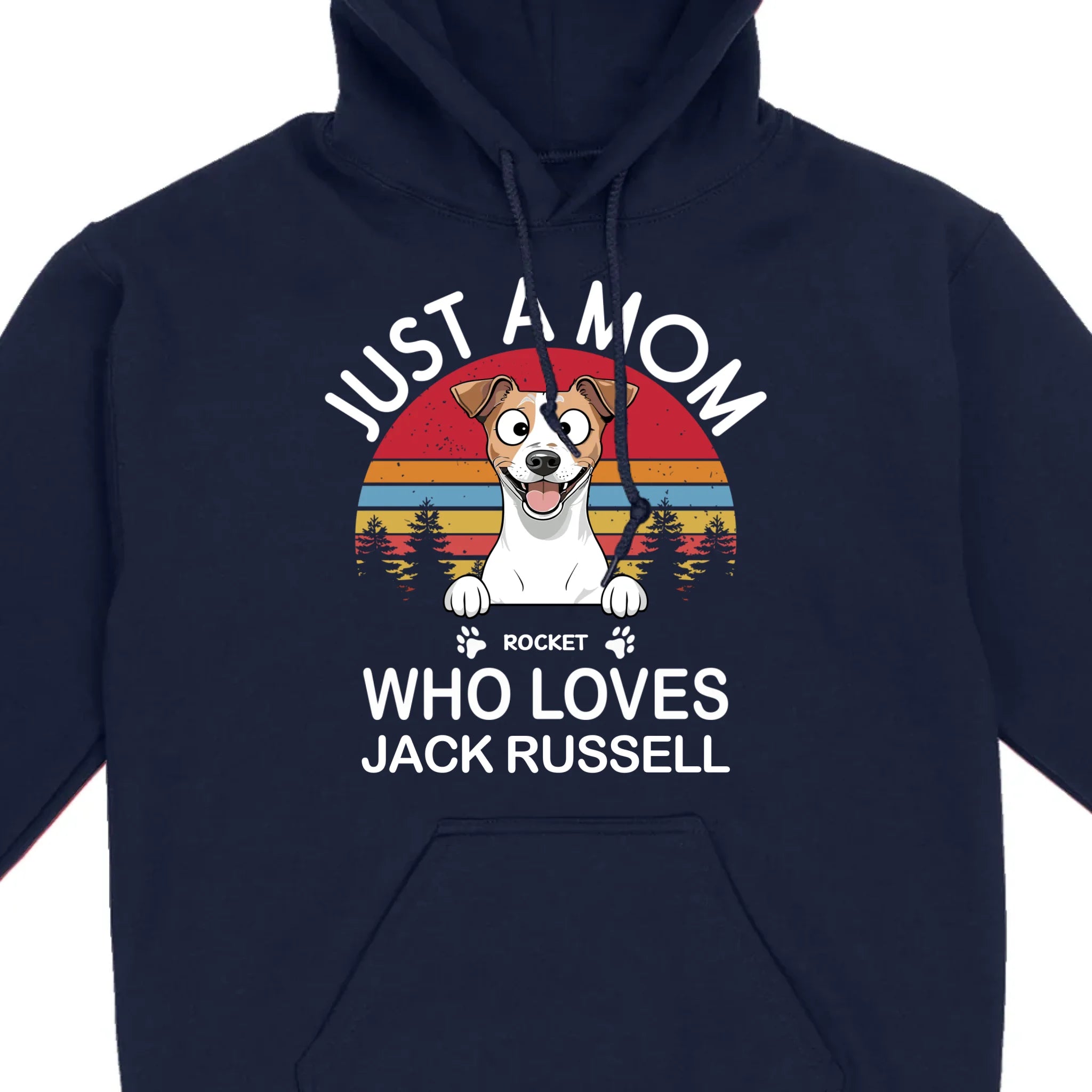 Personalized Jack Russell Terrier Shirt - Just A Mom Who Loves Jack Russell Basic Tee - 89Prints