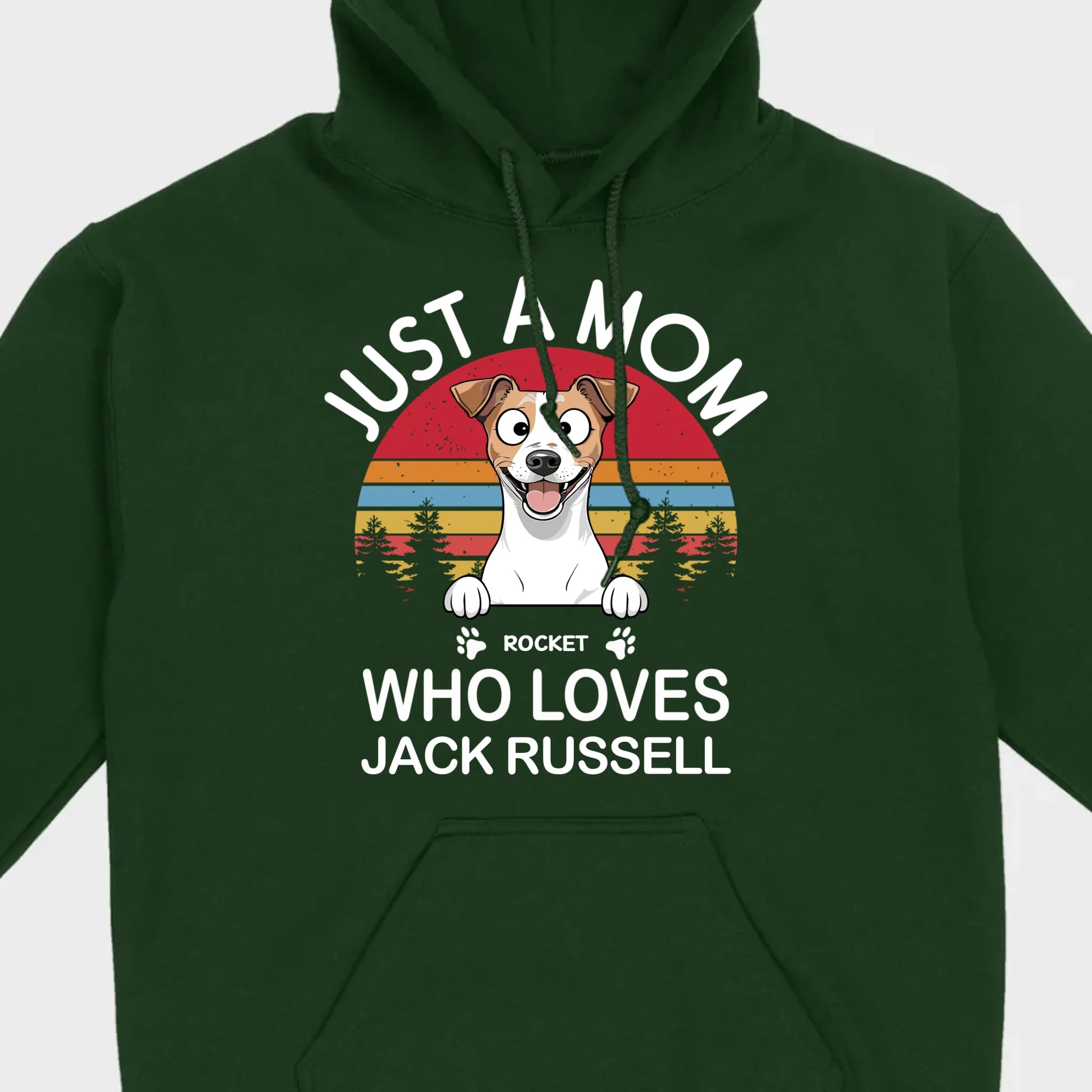 Personalized Jack Russell Terrier Shirt - Just A Mom Who Loves Jack Russell Basic Tee - 89Prints