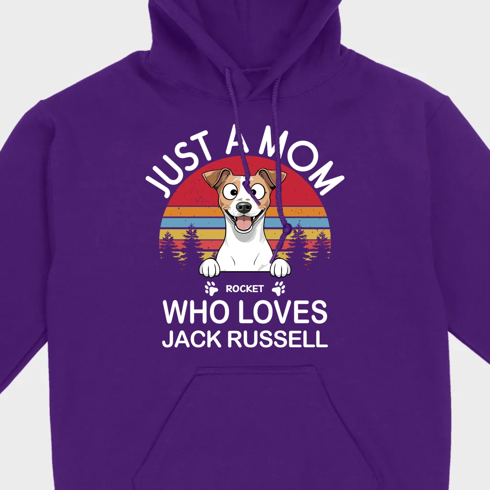 Personalized Jack Russell Terrier Shirt - Just A Mom Who Loves Jack Russell Basic Tee - 89Prints