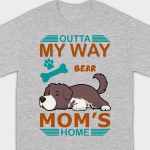 Custom Newfoundland T-Shirts - Outta My Way Mom’s Home Personalized Dog Basic Tee - 89Prints