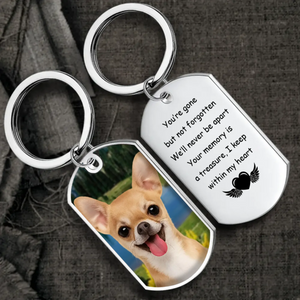 You’re Gone But Not Forgotten – Personalized Dog Photo Keychain – 89Prints