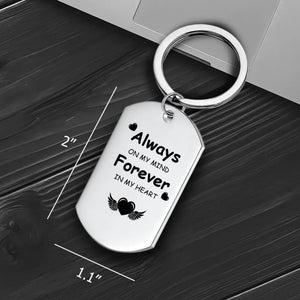 Personalized Pet Photo & Name Keychain “Always on My Mind” – Loving Memory Keepsake Gift - 89Prints