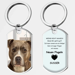 Personalized Pet Memorial Photo Keychain – Custom Dog Photo & Name Keepsake - 89Prints