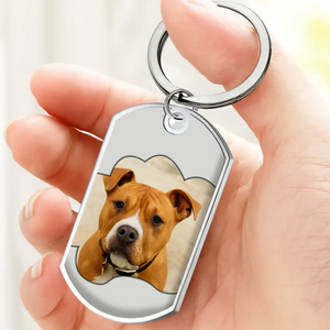 Custom Pet Photo Sympathy Keychain “I’m OK, Mom” – Heartfelt Remembrance Gift - 89Prints