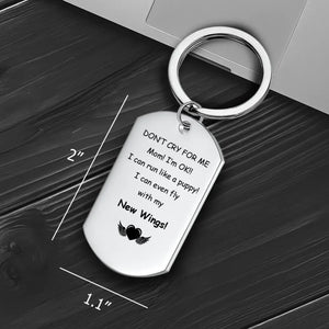 Custom Pet Photo Sympathy Keychain “I’m OK, Mom” – Heartfelt Remembrance Gift - 89Prints