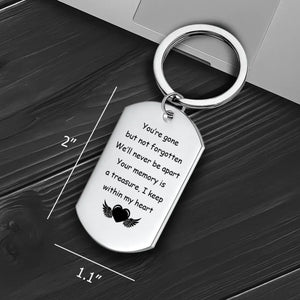 Forever in My Heart Personalized Dog Photo Keychain – Custom Pet Memorial Gift – 89Prints