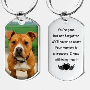 Forever in My Heart Personalized Dog Photo Keychain – Custom Pet Memorial Gift – 89Prints