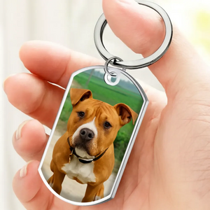 Forever in My Heart Personalized Dog Photo Keychain – Custom Pet Memorial Gift – 89Prints