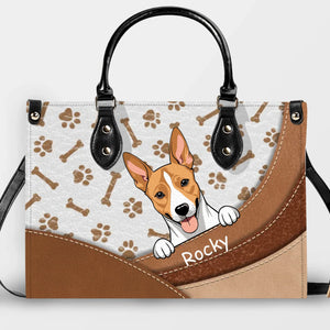 Personalized Pet Handbag – Custom Dog & Cat Names, Cute Paw Print Design - 89Prints