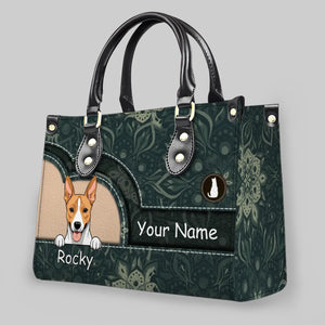 Personalized Pet Art Handbag with Custom Names and Multi Pet Illustrations - 89Prints