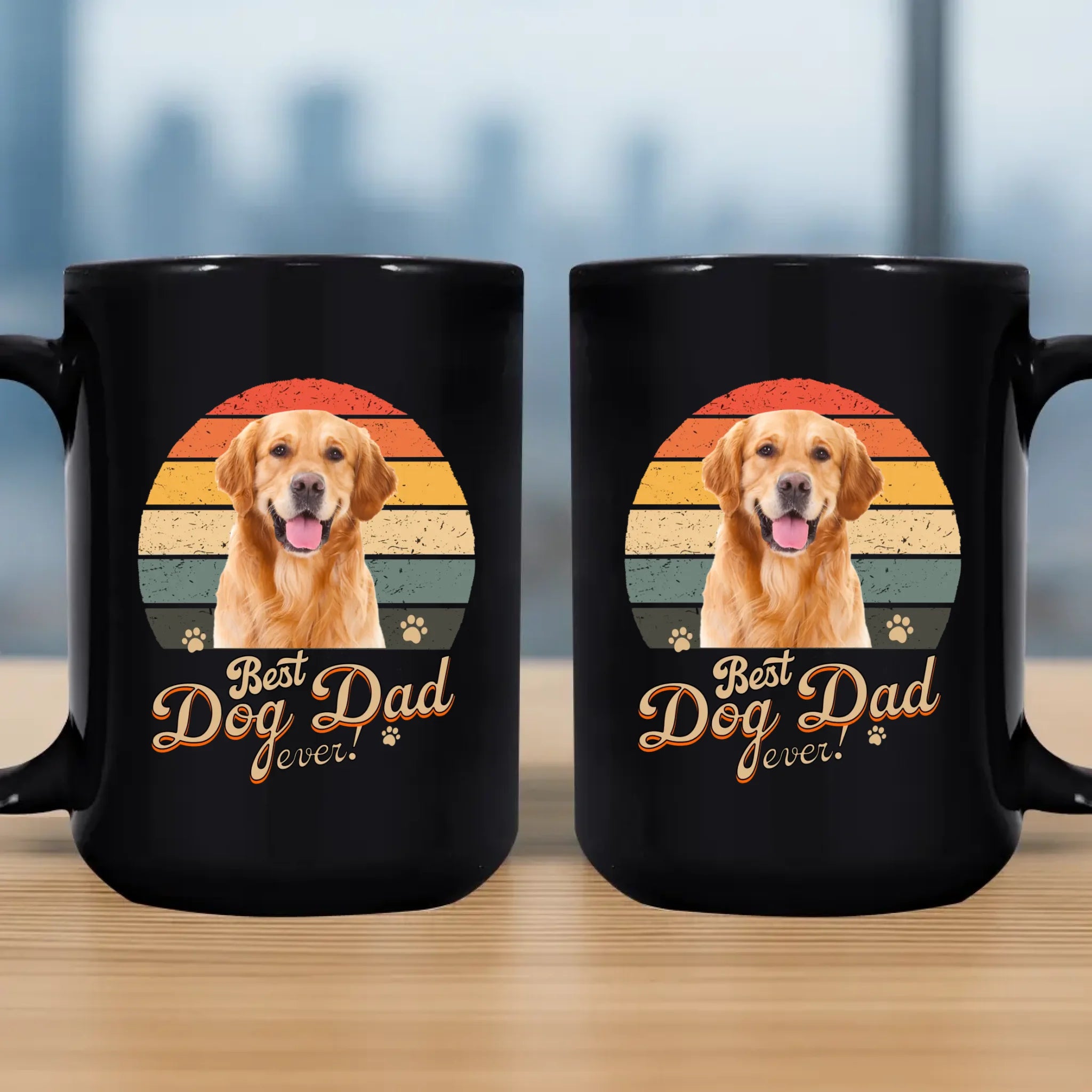 Meaningful Gift For Dog Lovers - Custom Best Dog Dad/Mom Ever Black Mug - 89Prints