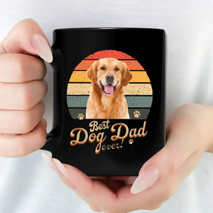 Meaningful Gift For Dog Lovers - Custom Best Dog Dad/Mom Ever Black Mug - 89Prints