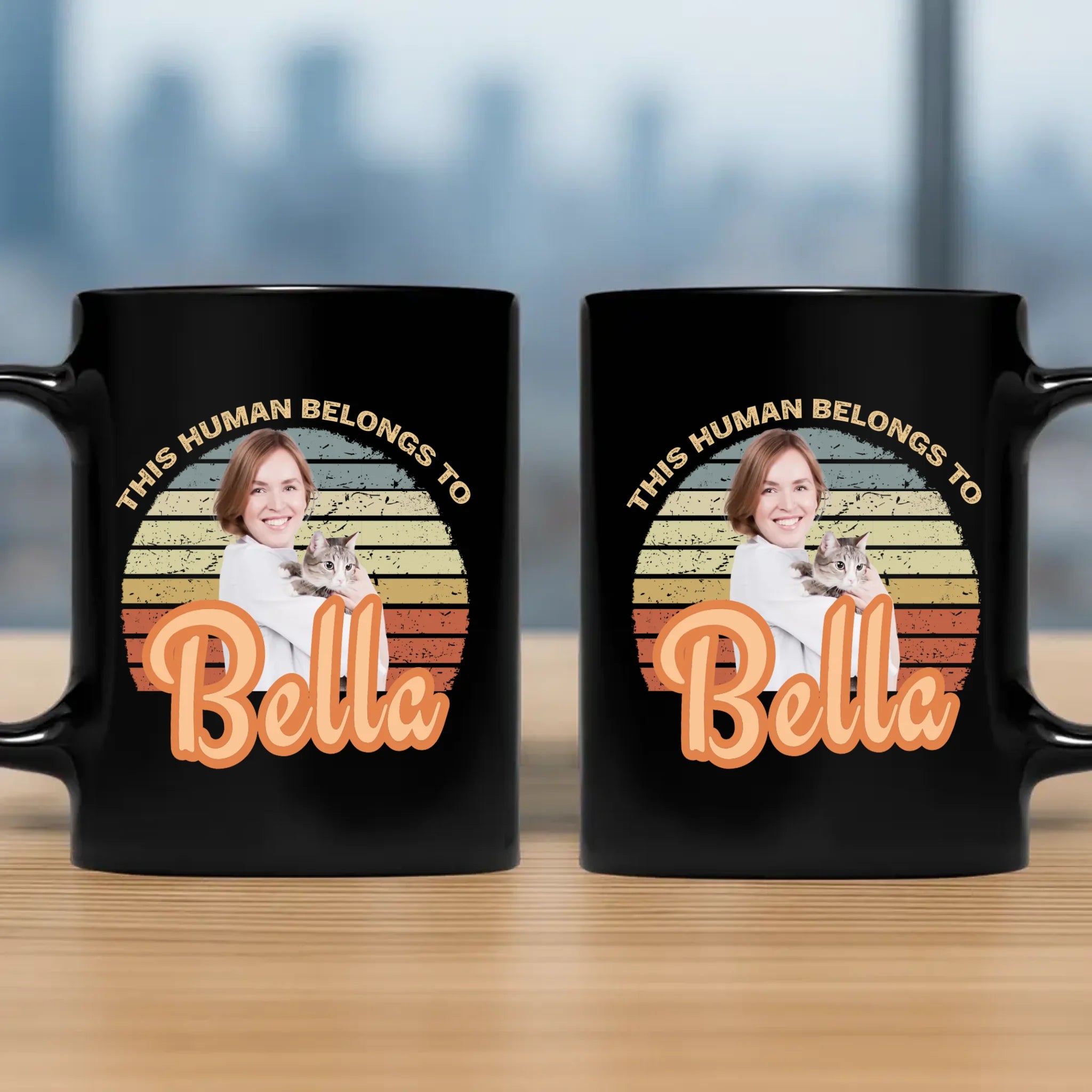 Individualized Dog Mug – “This Human Belongs To” Personalized Gift - 89Prints