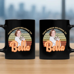 Individualized Dog Mug – “This Human Belongs To” Personalized Gift - 89Prints