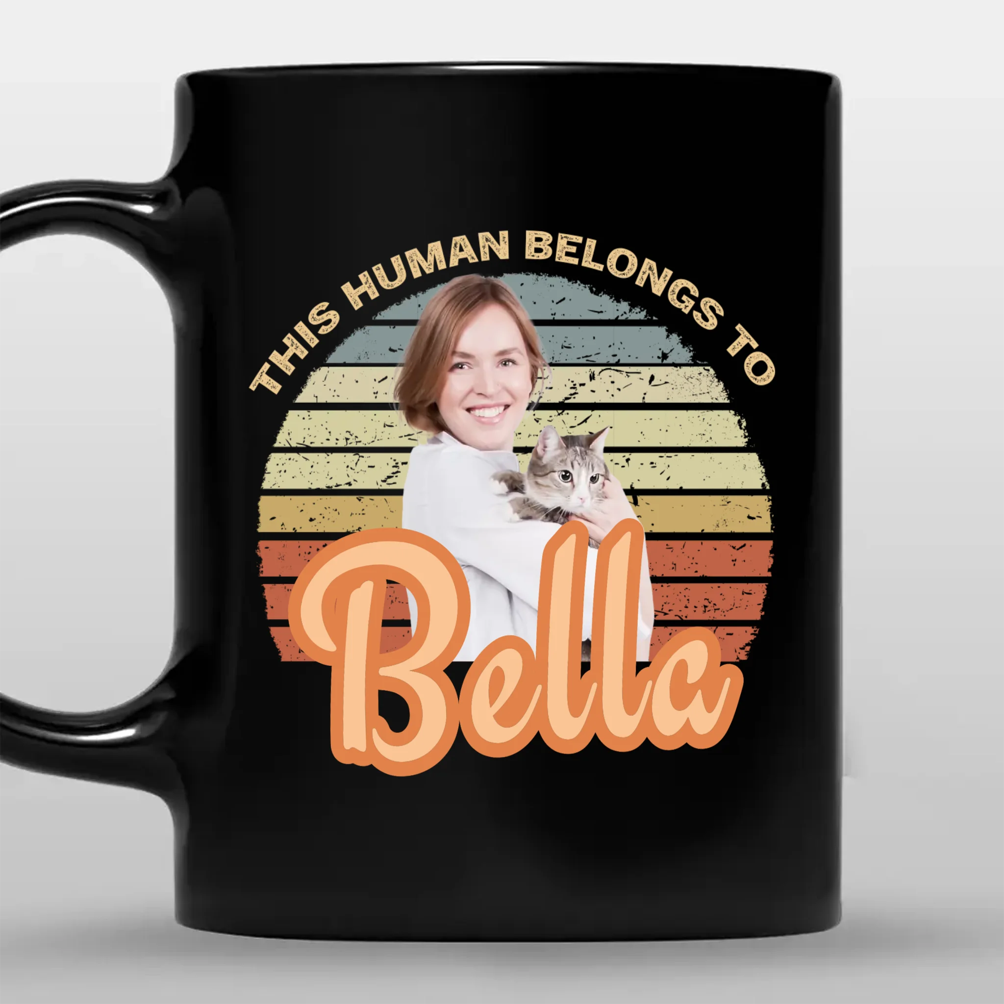 Individualized Dog Mug – “This Human Belongs To” Personalized Gift - 89Prints