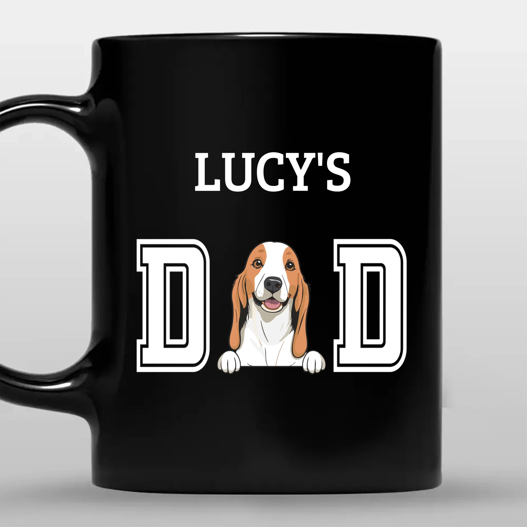 Cherished Custom Dog Dad Mug – Personalized Dog Coffee Mug - 89Prints