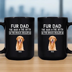 Thoughtful Fur Dad Mug With Dog Picture – The Man, The Myth - 89Prints