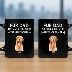 Thoughtful Fur Dad Mug With Dog Picture – The Man, The Myth - 89Prints