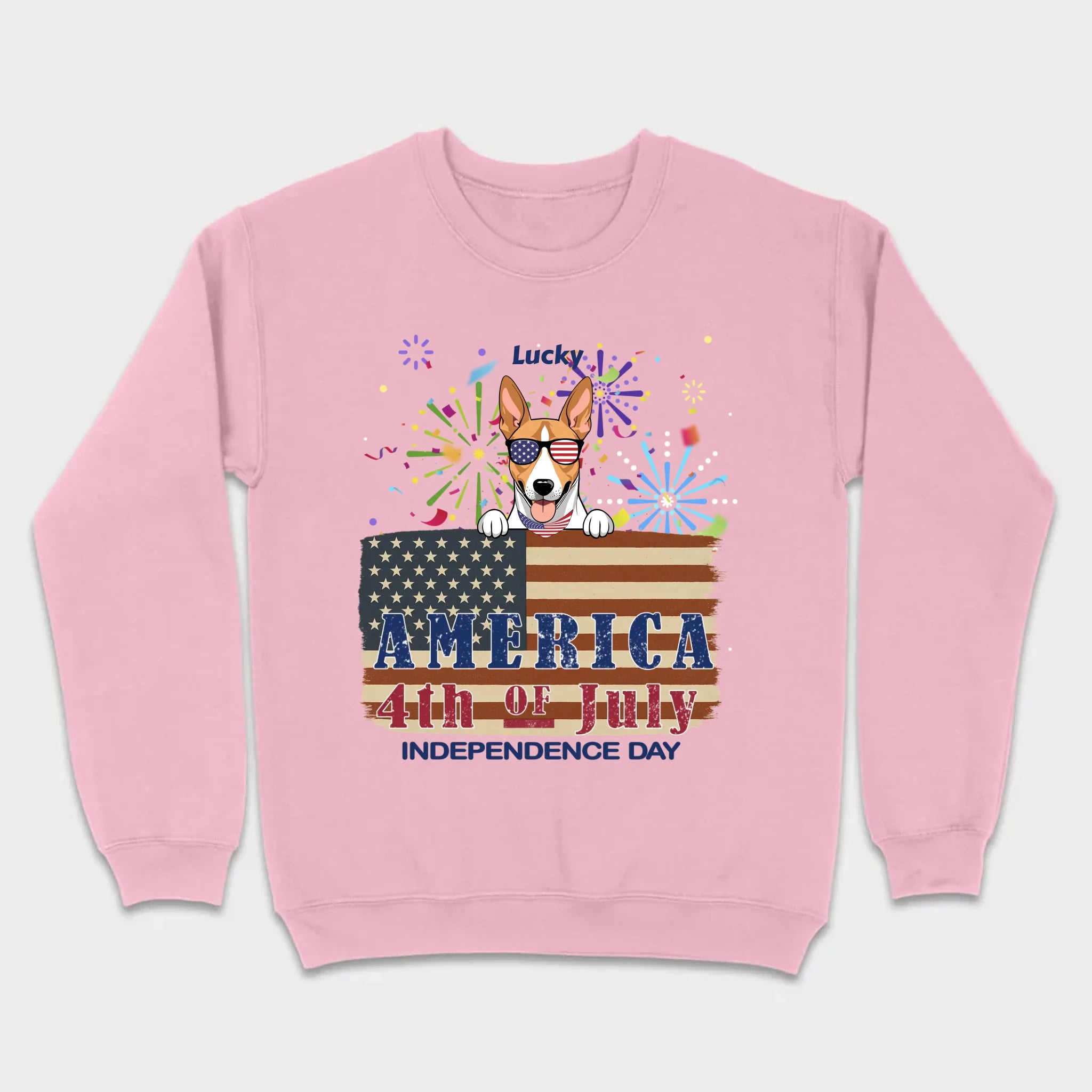 Cool Dog Lover Sweatshirt – America Independence Day 4th of July - 89Prints