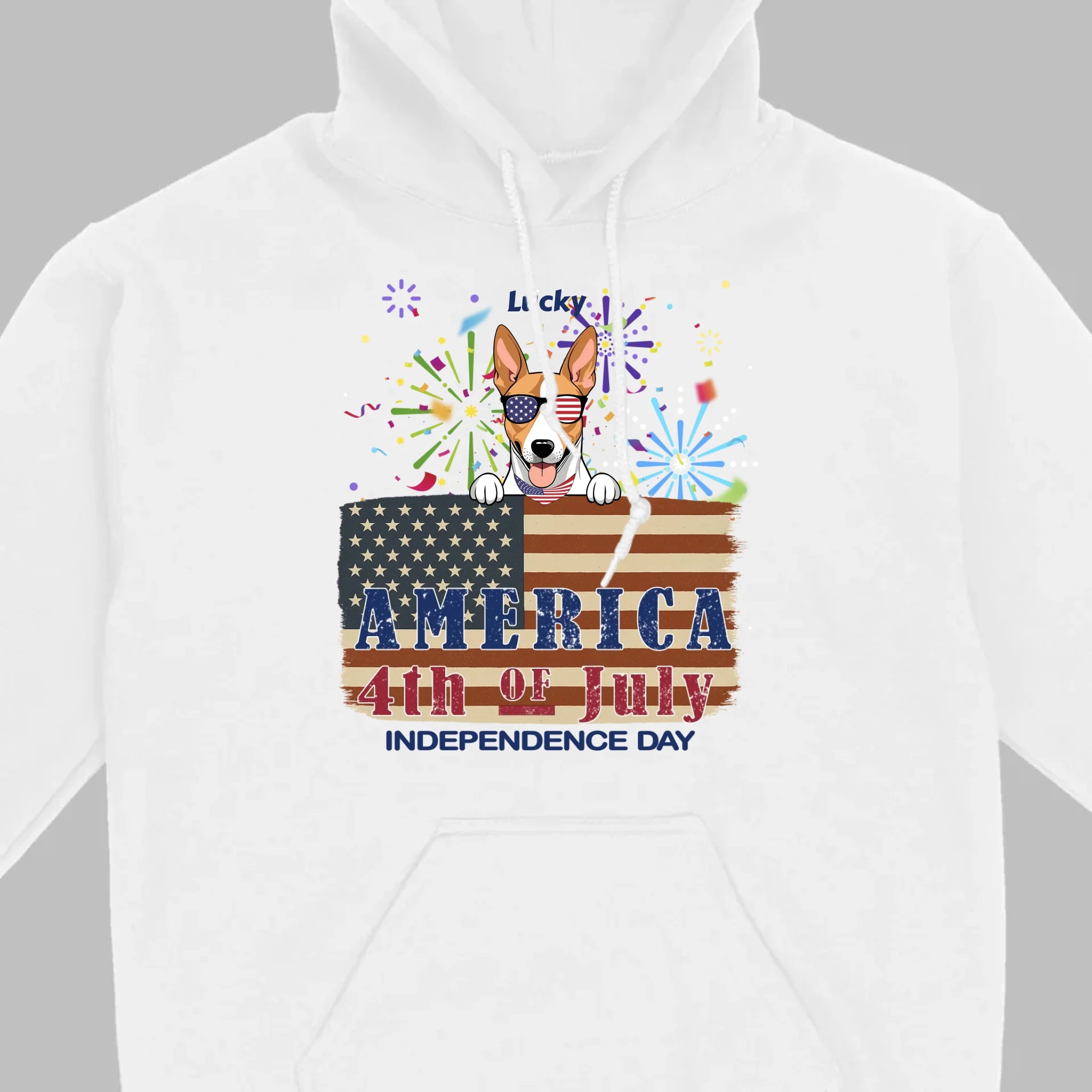 Cool Dog Lover Sweatshirt – America Independence Day 4th of July - 89Prints